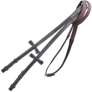 Rubber Reins with Fancy Stitching