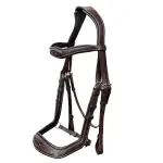 Anti-Pressure Anatomic Jumping Raised Padded Fancy Wave Stitched Bridle