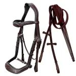 Anti-Pressure Anatomic Jumping Raised Padded Fancy Wave Stitched Bridle